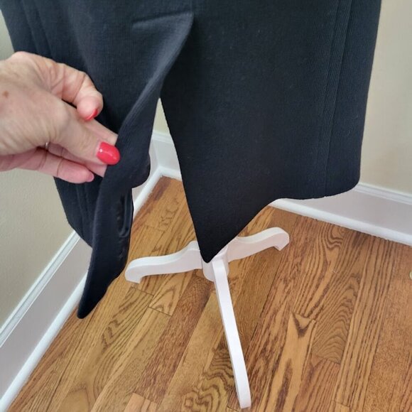 INC Ki Black Double Breasted Belted Trench Coat Jacket Women's Size XS - Picture 12 of 14